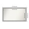 Brushed Nickel Non-Beveled Custom Framed Bathroom Vanity Wall Mirror